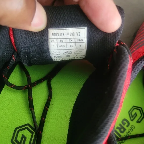Inov-8 Roclite G 290 V2 Mens Red Athletic Hiking Shoes Size M 8