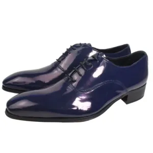 Jaca Italian Blue Pattern Oxford Mens Shoes