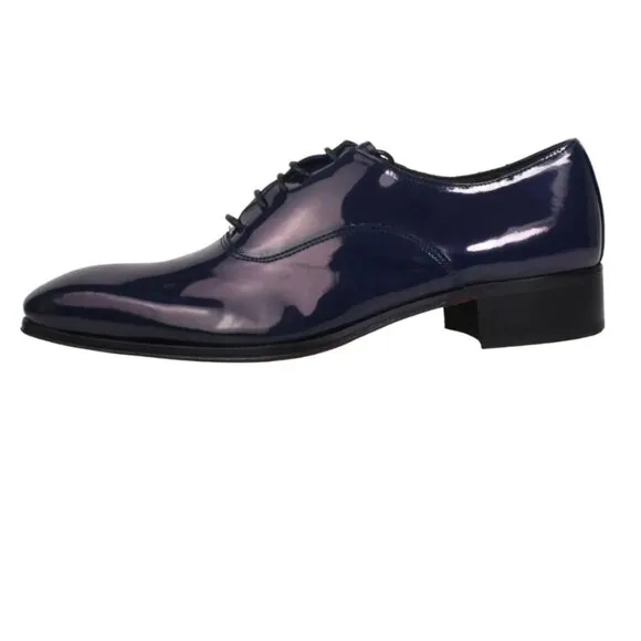 Jaca Italian Blue Pattern Oxford Mens Shoes
