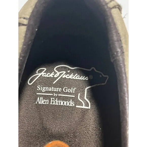 Jack Nicklaus Signature Golf Shoes By Allen Edmonds Mens Size 10B Nubuck Leather
