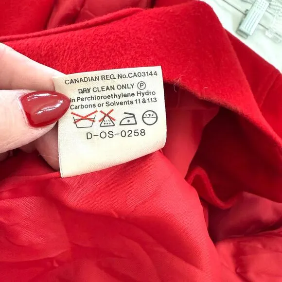 JAEGER Wool Blazer Red Size 10 Made in Great Britain Vintage Old Money Classic