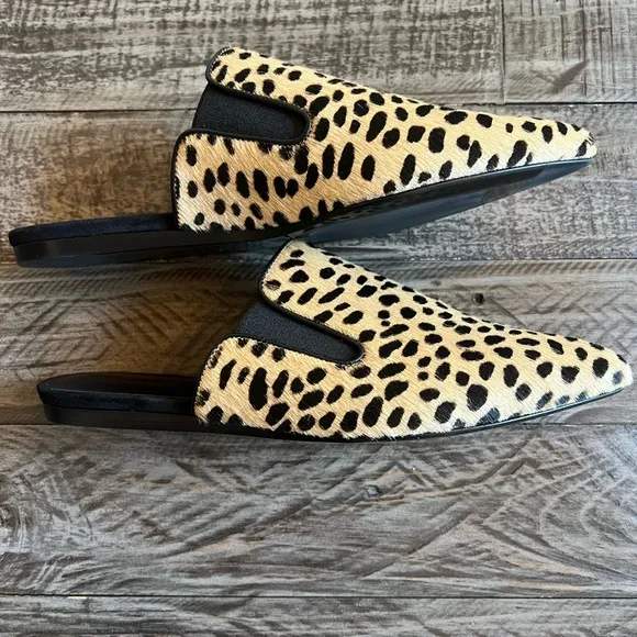 Jenni Kayne NEW never worn NWT Women's Leopard Print Mules SIZE 38 perfect cute