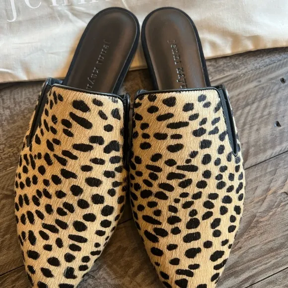 Jenni Kayne NEW never worn NWT Women's Leopard Print Mules SIZE 38 perfect cute