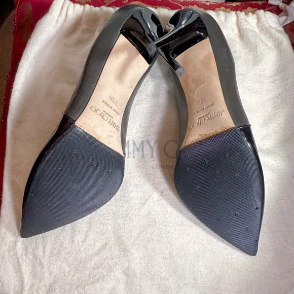 ~Jimmy Choo Colorblock Mary Jane High  Heels with Duster Bag