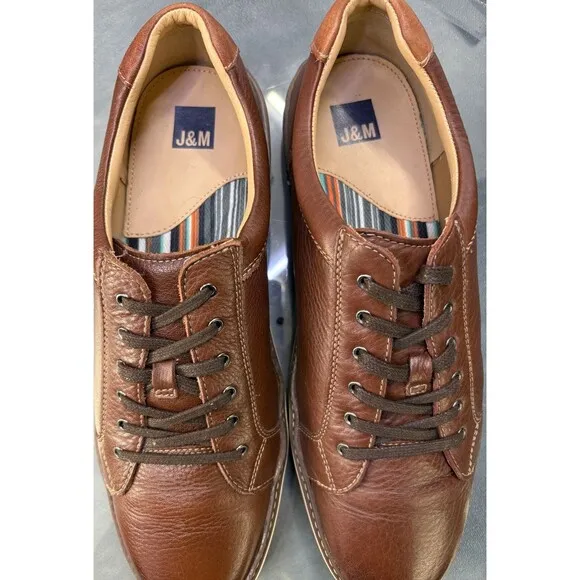 Johnston &amp; Murphy McGuffey $170 Men's Sneakers Shoes Size 12 Leather 59-3213