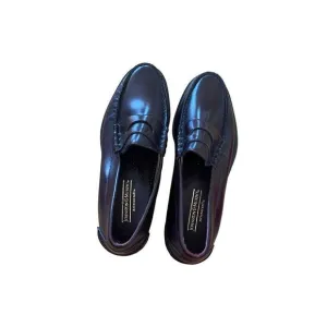 Johnston &amp; Murphy Mens Brown Moc Toe Slip On Leather Loafer Dress Shoes Size 8