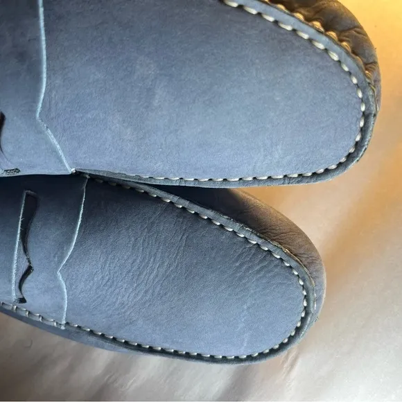 johnston murphy men’s Blue Penny Loafers Dress Career Work Casual Shoes Size 12