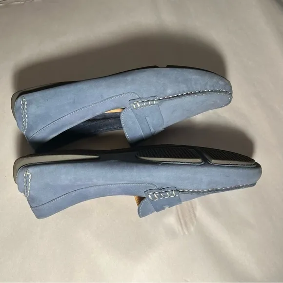 johnston murphy men’s Blue Penny Loafers Dress Career Work Casual Shoes Size 12