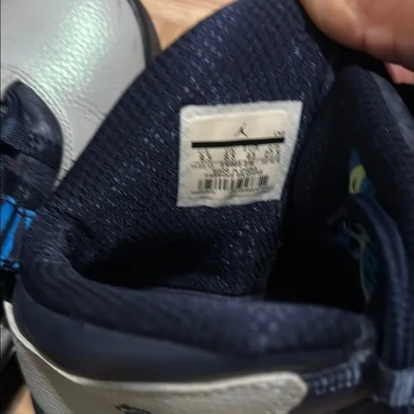 Jordan Athletic Shoes - Navy and Light Gray
