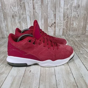 Jordan Basketball Shoes Suede Leather Jumpman Sneakers Athletic Red Size 9