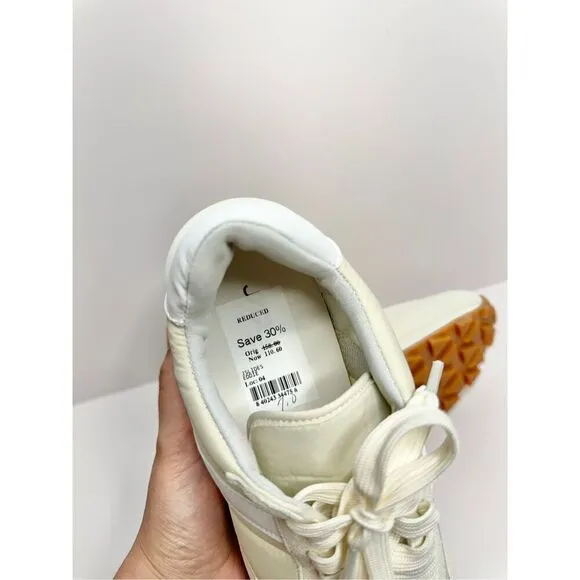 J/Slides Sneakers Size 6 Cream Leather Lifestyle Athletic and Training Shoes NEW
