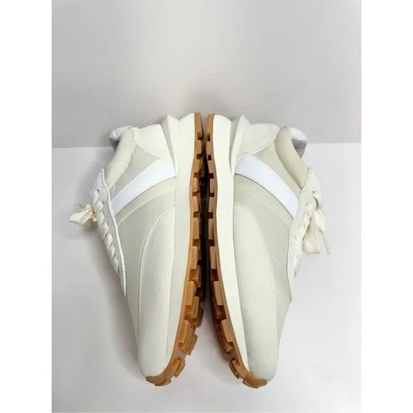 J/Slides Sneakers Size 6 Cream Leather Lifestyle Athletic and Training Shoes NEW