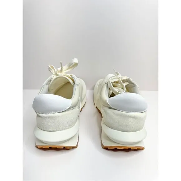 J/Slides Sneakers Size 6 Cream Leather Lifestyle Athletic and Training Shoes NEW