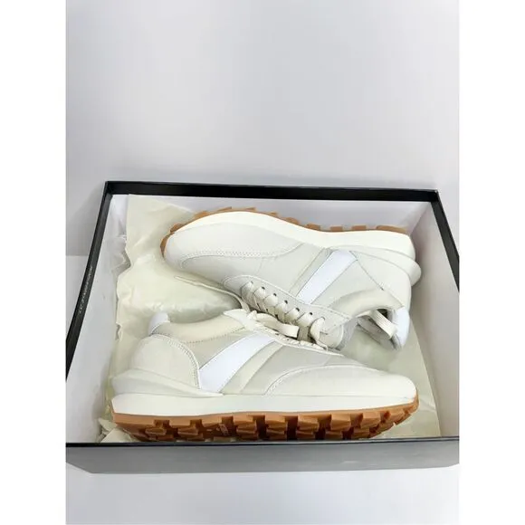 J/Slides Sneakers Size 6 Cream Leather Lifestyle Athletic and Training Shoes NEW