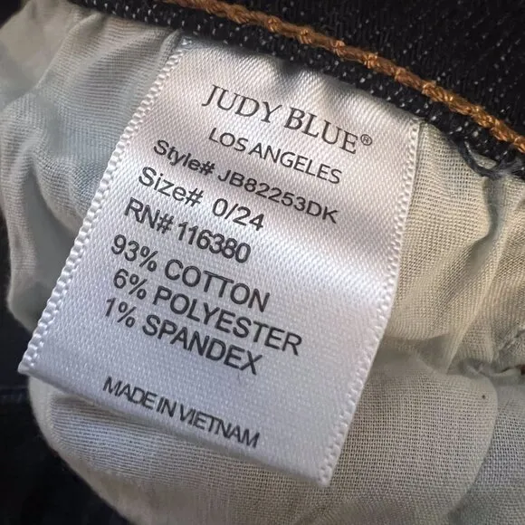 Judy Blue High Waist Handsand Skinny Jeans 0/24 NWOT