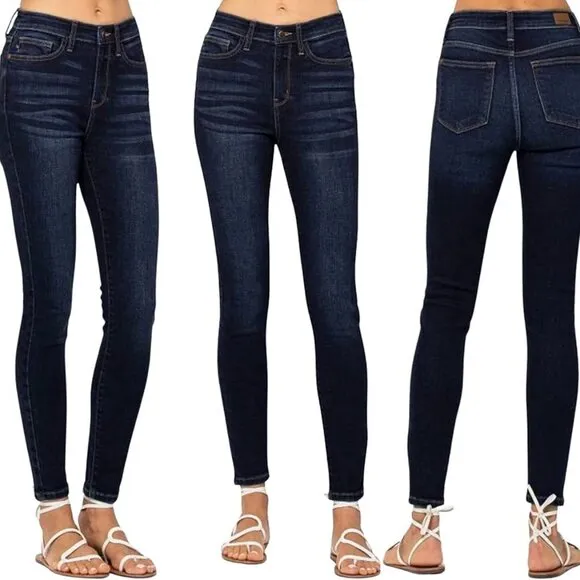 Judy Blue High Waist Handsand Skinny Jeans 0/24 NWOT