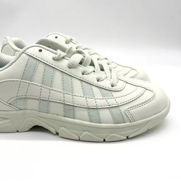 K-Swiss Classics Lt Green Mint Lace-up Padded Footbed Court Shoes Size 6