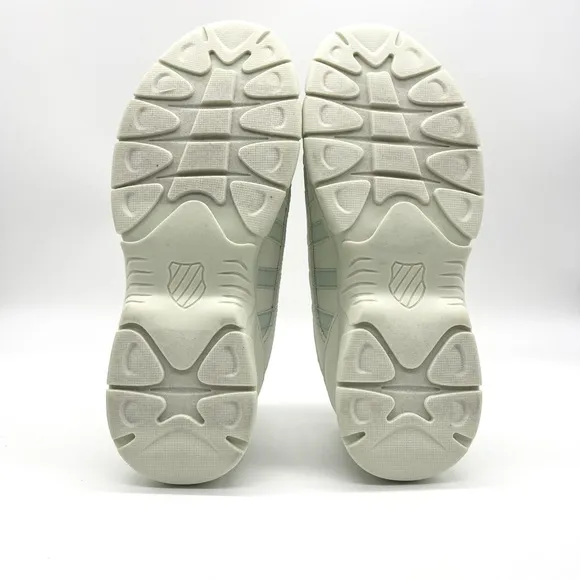 K-Swiss Classics Lt Green Mint Lace-up Padded Footbed Court Shoes Size 6