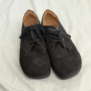 KALSO Men's sz 10 FAROE Lokah Black Shoes Suede Negative Heel Loafer Oxford