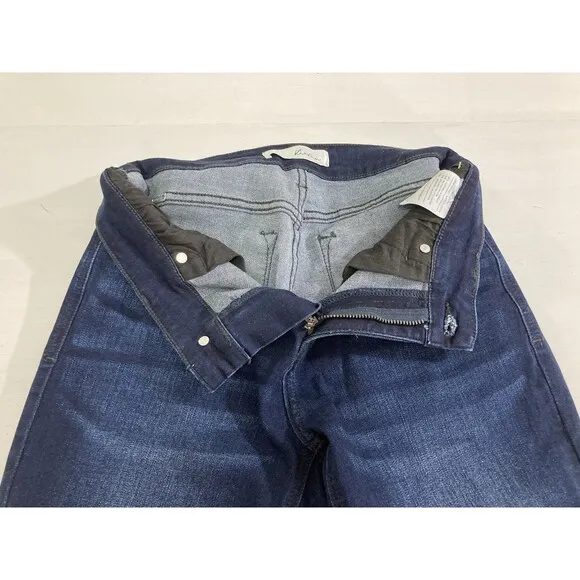 Kancan Jeans Women's 7/27 Blue Denim Trisha Mid Rise Classic Flare KC6102D