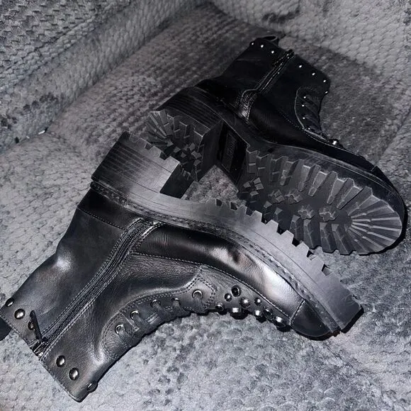Karl Lagerfield Paris | Breck Studded Boots Size 7