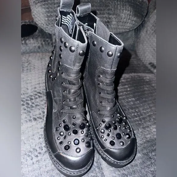 Karl Lagerfield Paris | Breck Studded Boots Size 7