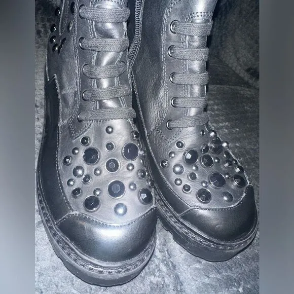 Karl Lagerfield Paris | Breck Studded Boots Size 7