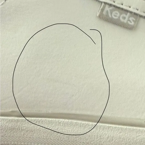 Keds Center III Leather Lace Up White Sneakers Classic Low-Top Shoes Women’s 8 W