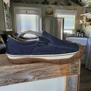 Keen Canvas Slip On Shoes Casual Outdoor Volcanized Shoe Mens 10