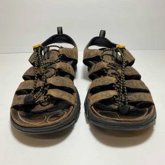 Keen Daytona Fishermen Sandals Men's Size 11 Brown Leather Waterproof Shoes