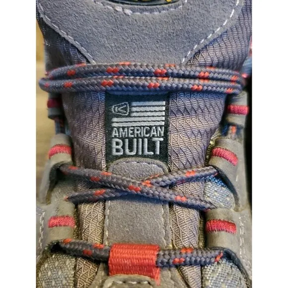 Keen Durand Low Hiking Waterproof Shoes Women's Size 6 Gray Red