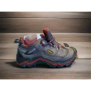 Keen Durand Low Hiking Waterproof Shoes Women's Size 6 Gray Red