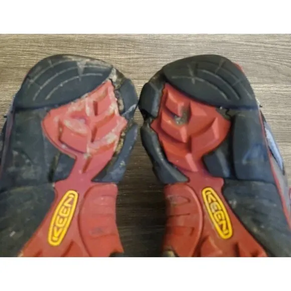Keen Durand Low Hiking Waterproof Shoes Women's Size 6 Gray Red