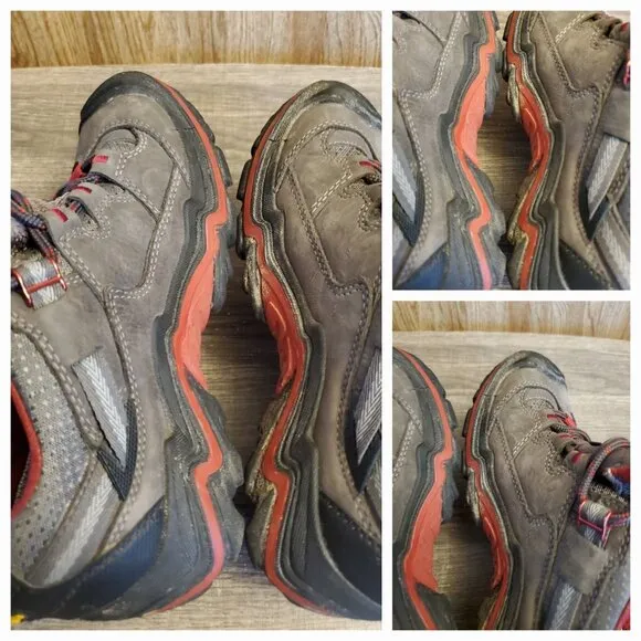 Keen Durand Low Hiking Waterproof Shoes Women's Size 6 Gray Red