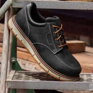 Keen San Jose Black Oxford Aluminum Toe Utility Shoes Me s 9.5 EE Wide