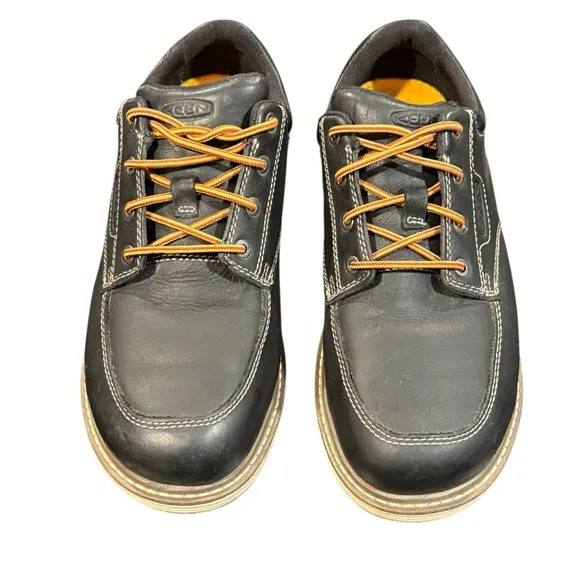 Keen San Jose Black Oxford Aluminum Toe Utility Shoes Me s 9.5 EE Wide