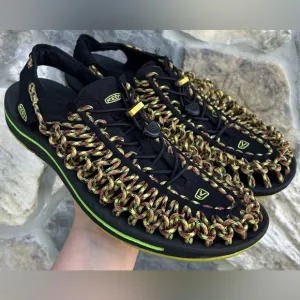Keen Uneek Sandals Mens Size 10 Paracord Comfortable Hiking Outdoor Water Shoes