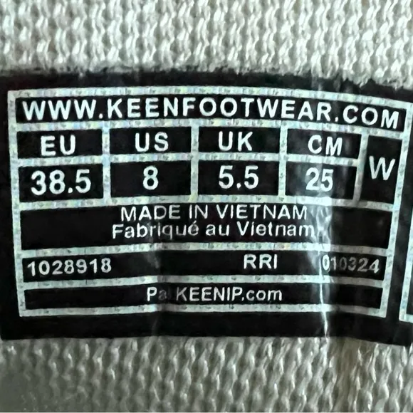 KEEN Walking Shoes Women Size 8 Wk450 Birch Peach Parfait Contoured Fit Eco
