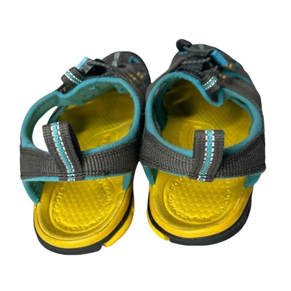 KEEN Womens Clearwater CNX Waterproof Hiking Shoes Grey Turquoise 1010996 Size 7