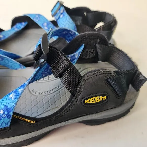 Keen Zerraport Closed Toe Hiking Sandals Women's 7 Waterproof Sport Shoes Blue