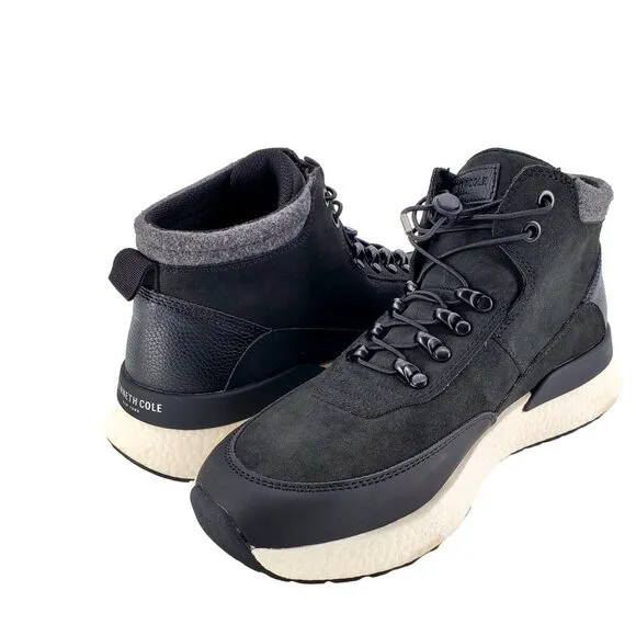 Kenneth Cole Sneakers 8 Life Light High Top Vegan Suede Outdoor Fashion Shoes