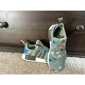 Kids Adidas NMD 360 X Lego Shoes Silver Green Boys Girls Unisex Sneakers
