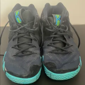 Kids Black and Blue Athletic Shoes
