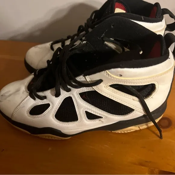 Kids Black and White Jordan Shoes