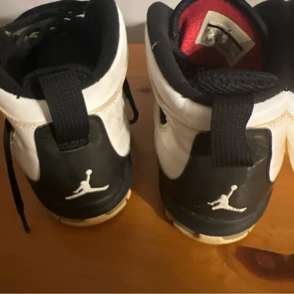 Kids Black and White Jordan Shoes