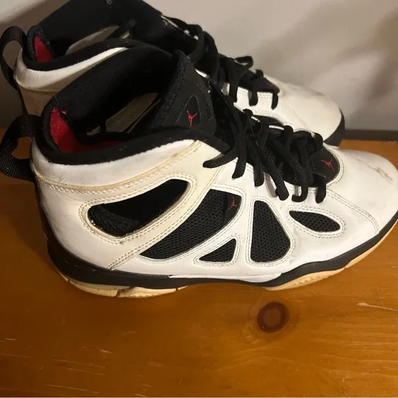 Kids Black and White Jordan Shoes