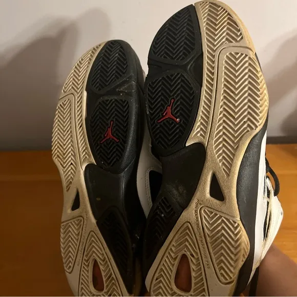 Kids Black and White Jordan Shoes