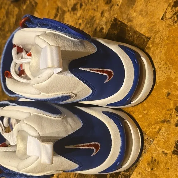Kids Blue and White Athletic Shoes LEBRON