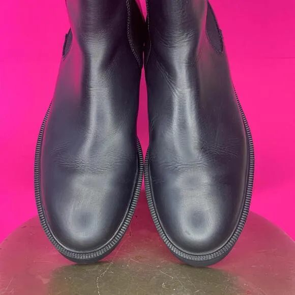 KOIO Black Leather Chunky Lug Sole Chelsea Boot Sz 9
