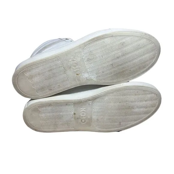 KOlO Men’s Size EU 38 US 7 Capri Triple White Leather Shoes Designer Casual